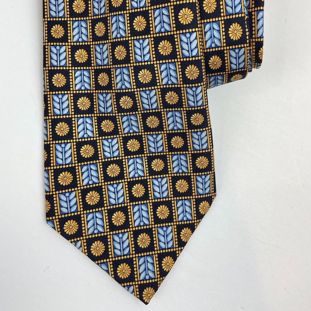 Vintage Richel Handmade 100% Silk Necktie Floral